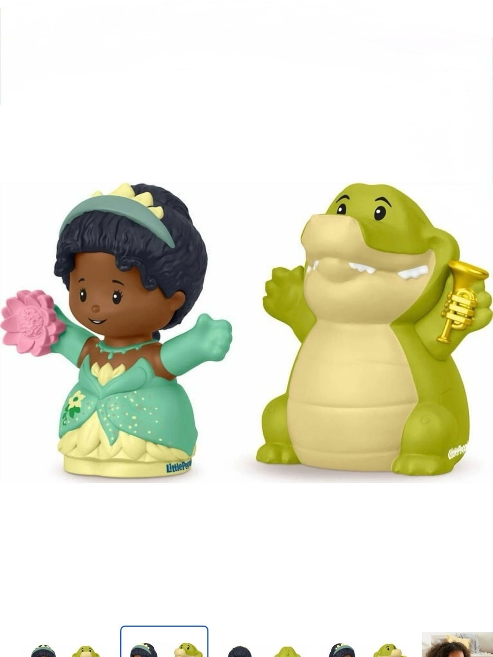 New Fisher-Price Little People Disney Princess Tiana Sidekick Louis Figures - Picture 5 of 6